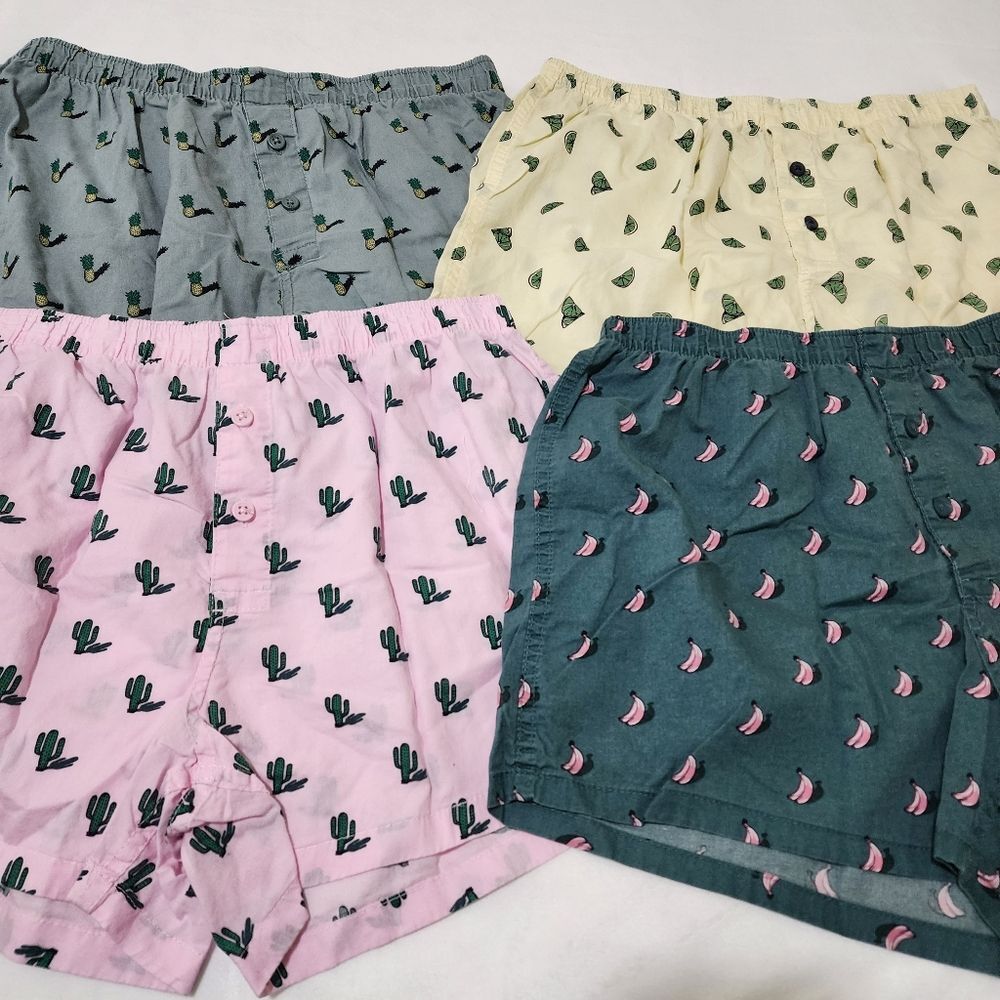 H&M Men's Colorful Fruits Lounging Boxer Shorts Set of 5 Piece Size Medium M